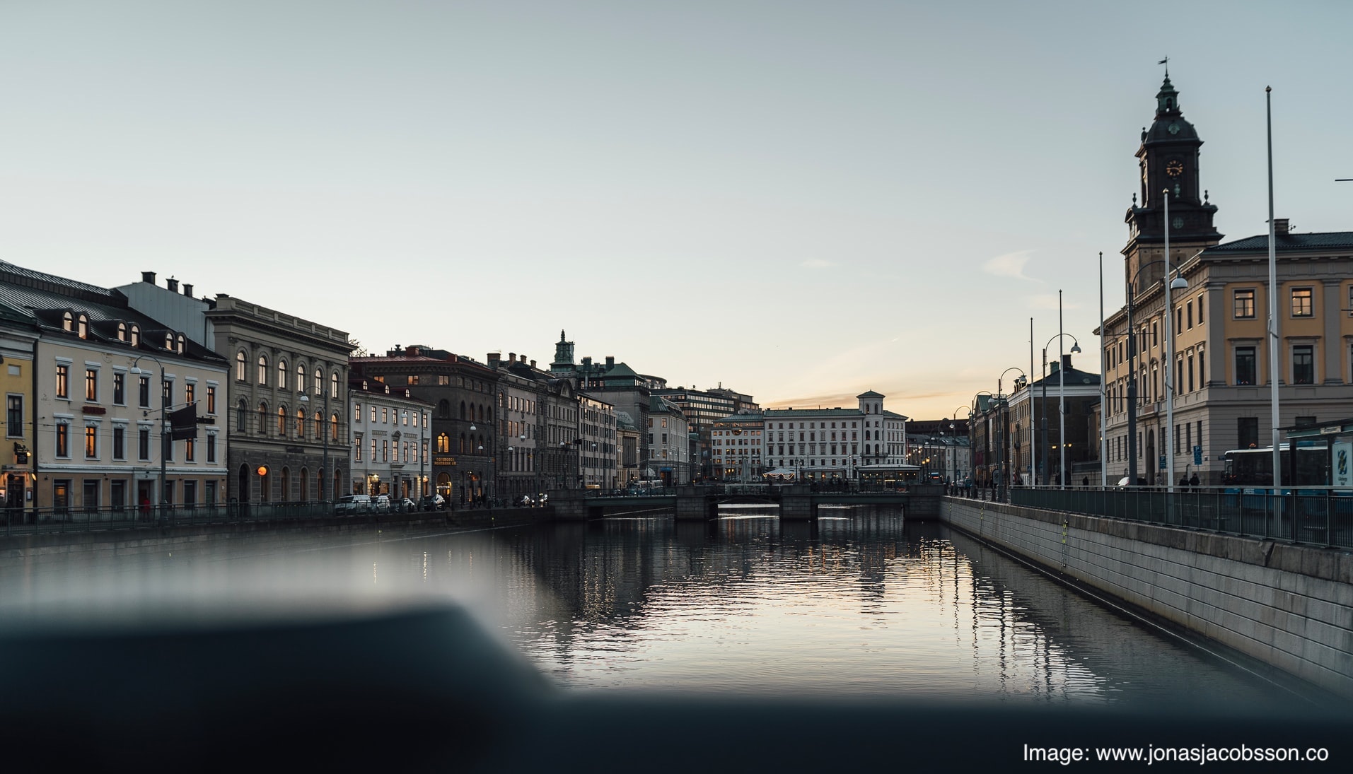 Gothenburg ferry terminal and harbour