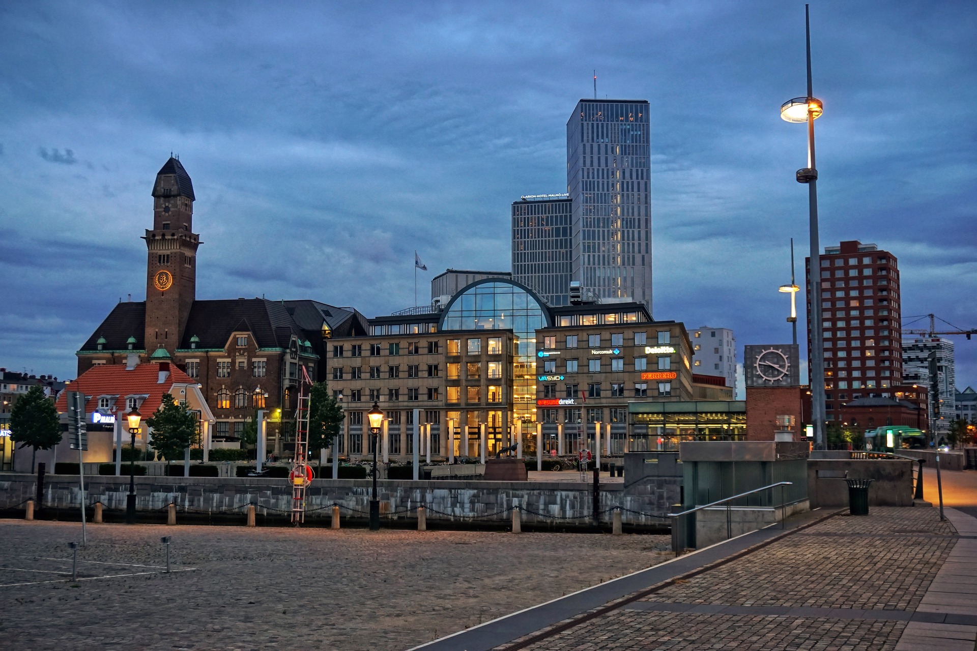 Malmö ferry terminal and harbour