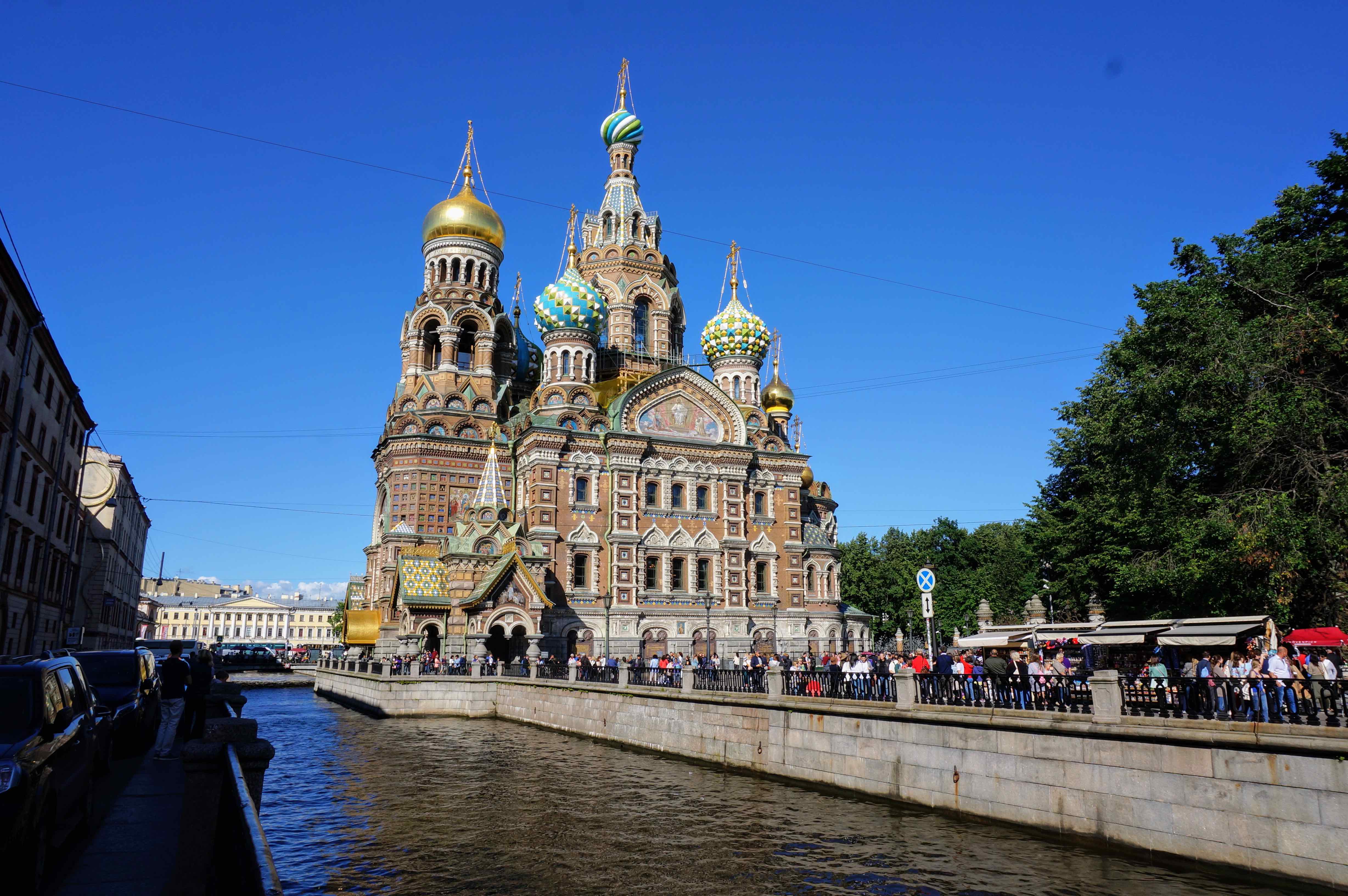Saint Petersburg ferry terminal and harbour