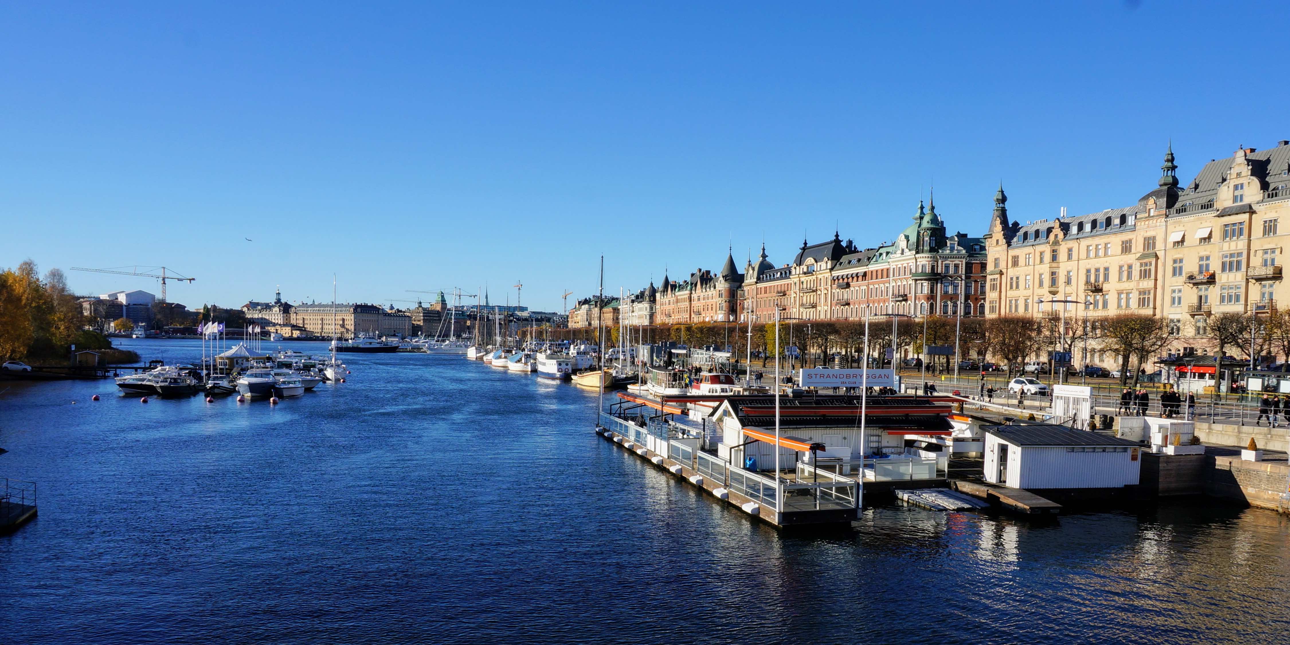 Stockholm ferry terminal and harbour